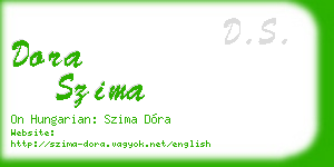 dora szima business card