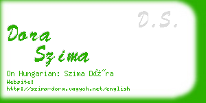 dora szima business card